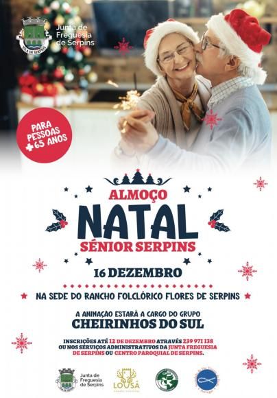 Almo&ccedil;o de Natal S&eacute;nior em Serpins